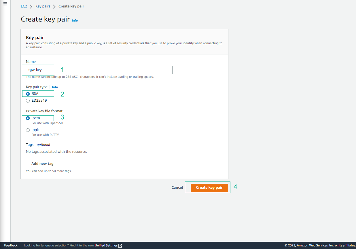 Create Key Pair